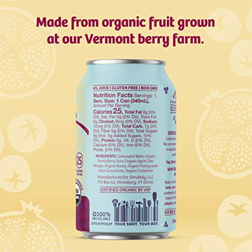 Shrubbly, Healthy Soda | Aronia Berry + Pomegranate | Shrub Drin