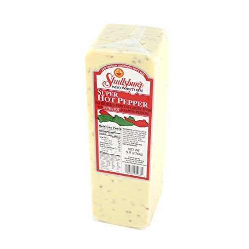 Shullsburg Creamery - Super Hot Pepper Cheese - 5 Pound Loaf