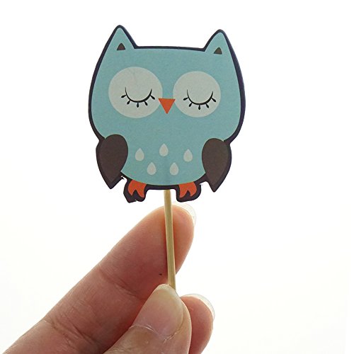 Shxstore Woodland Creatures Theme Cupcake Toppers Forest Animals