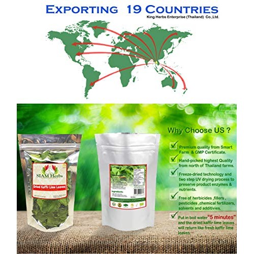 Siam Herbs : Kaffir-Lime-Leaves, Dried | Premium Gourmet Ingredi