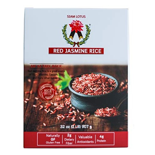 Siam Lotus Jasmine Rice Thai Long Grain Red Healthy Nutritious