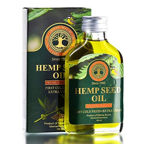 Siberian Hemp Seed Oil, Premium Quality, Extra Virgin, First Col
