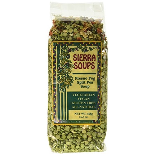 Sierra Soups Fresno Fog Split Pea Soup, 16.5-Ounce Bags Pack Of 6