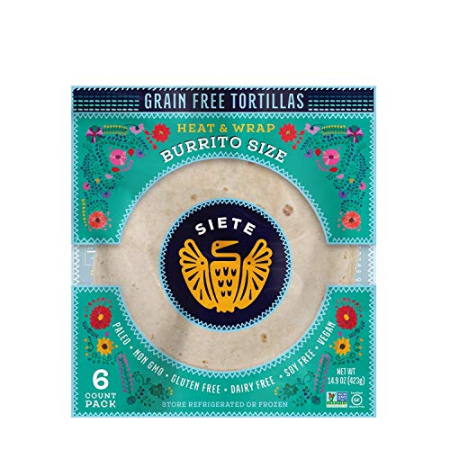 Siete Burrito-Size 11-Inch Tortillas | Grain-Free Burrito Wraps ...