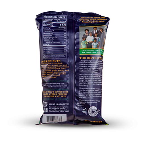 Siete Grain Free Tortilla Chips - Jalapeño Lime, 4 Oz Bag 6-Pac