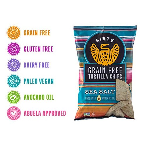 Siete Grain Free Tortilla Chips Mix, 2 Sea Salt, 2 Lime, 2 Nacho
