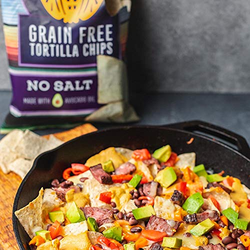 Siete Grain Free Tortilla Chips, No Salt, 5 oz