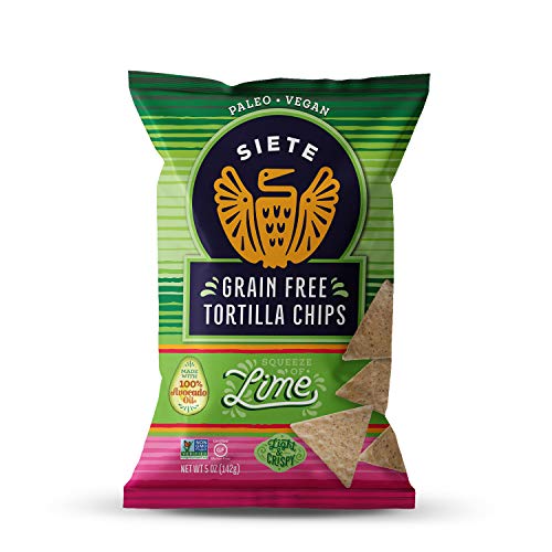 Siete Lime Grain Free Tortilla Chips, 5 Oz Bags 1 Pack