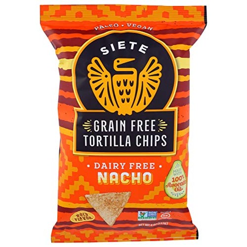 Siete Nacho Grain Free Tortilla Chips, 4 Oz Bag