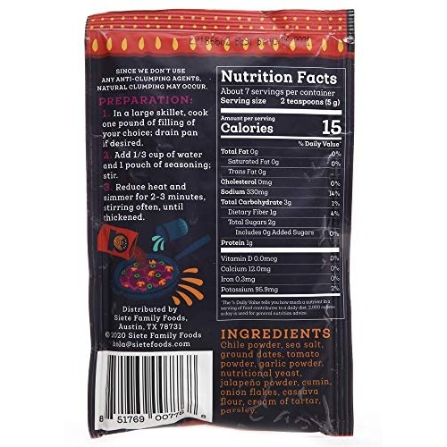 Siete Seasoning | Paleo, Preservative Free, Whole 30 Approved S