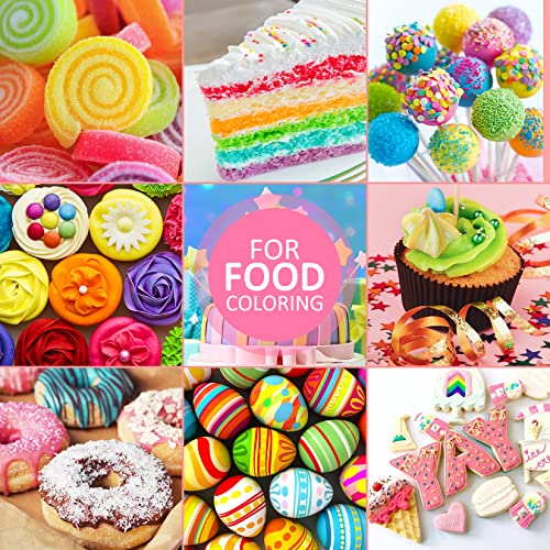 Gel Food Coloring Set - 21 Colors Tasteless Gel Based Food Color