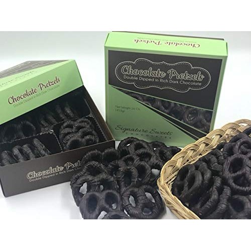 Signature Sweets Dark Chocolate Covered Pretzel Crispy - Assorte