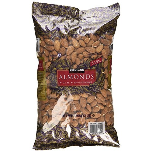 Kirkland Signature Supreme Whole Almonds, 3 Pound