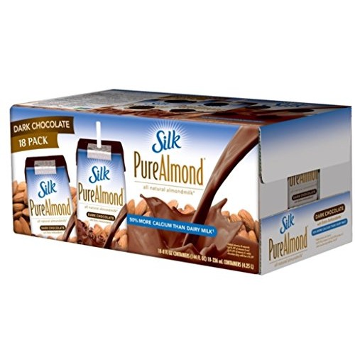 Silk Dark Chocolate Pure Almond Milk, 8-Ounce Pack Of 18
