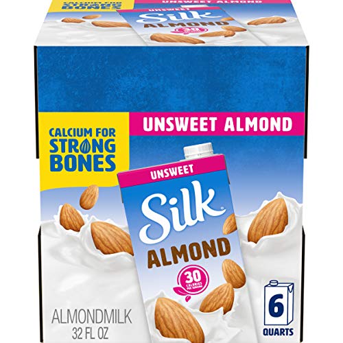 Silk Almond Milk Unsweetened Original 32 Oz Pack Of 6 Shelf St