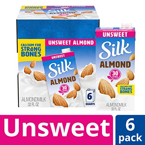 Silk Almond Milk Unsweetened Original 32 Oz Pack Of 6 Shelf St