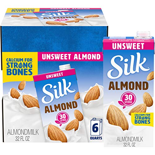 Silk Almond Milk Unsweetened Original 32 Oz Pack Of 6 Shelf St
