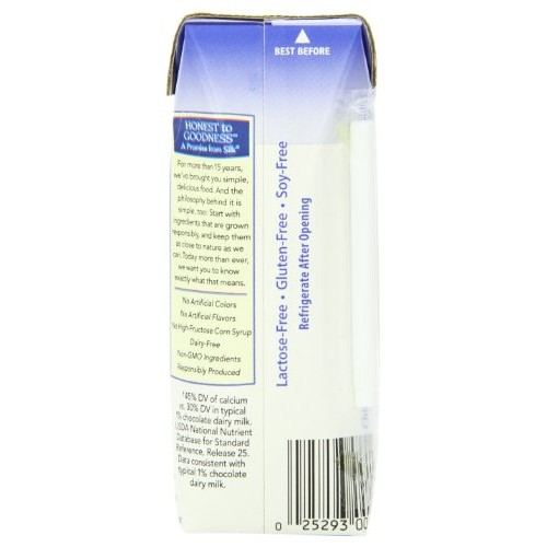 Silk Pure Almondmilk, Dark Chocolate, 8 Ounce, 18 Count, Chocola