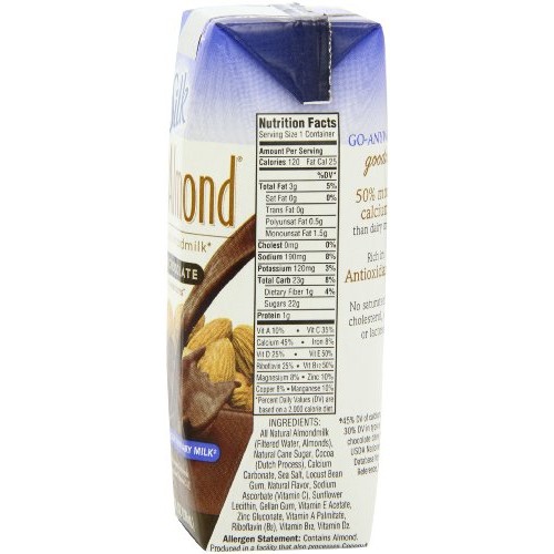 Silk Pure Almondmilk, Dark Chocolate, 8 Ounce, 18 Count, Chocola