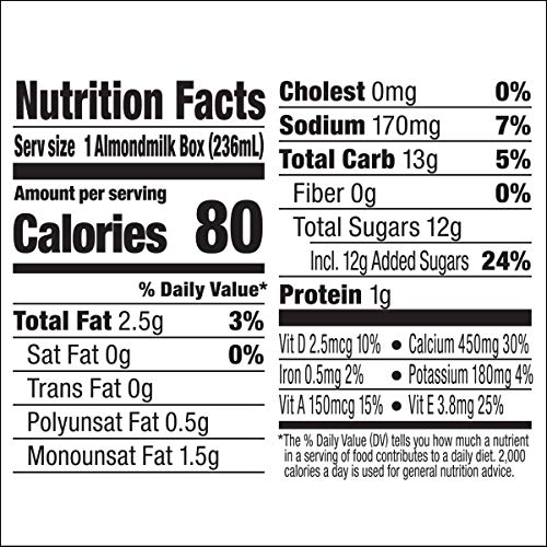 Silk Shelf-Stable Almondmilk Singles, Vanilla, Dairy-Free, Vegan