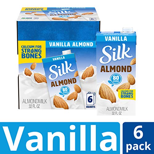 Silk Pure Almond Vanilla 32-Ounce Pack Of 6, Vanilla Flavored