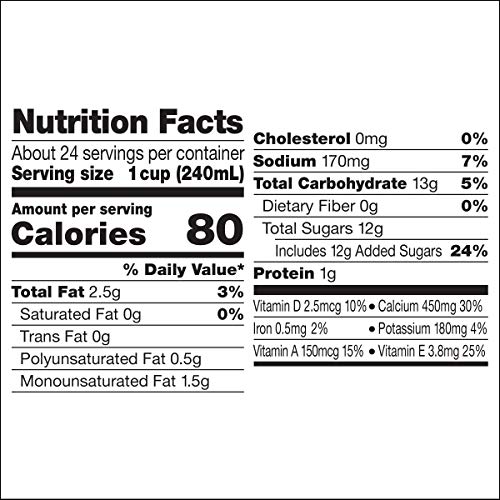 Silk Pure Almond Vanilla 32-Ounce Pack Of 6, Vanilla Flavored