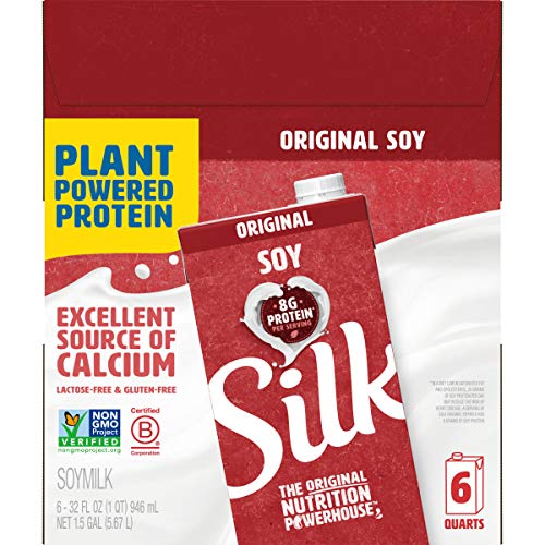 Silk Original Soymilk 32-Ounce Aseptic Cartons Pack Of 6, Unsw