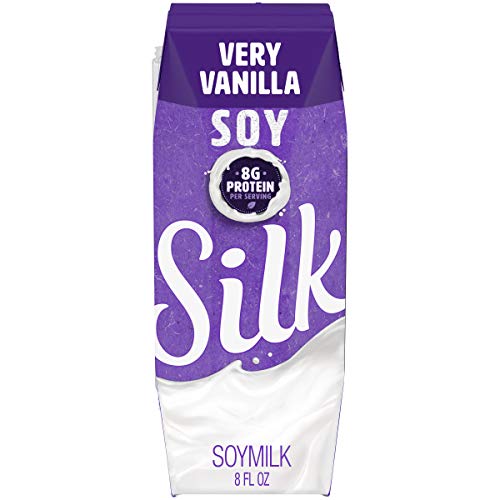 Silk Shelf-Stable Soymilk Singles, Very Vanilla, Dairy-Free, Veg
