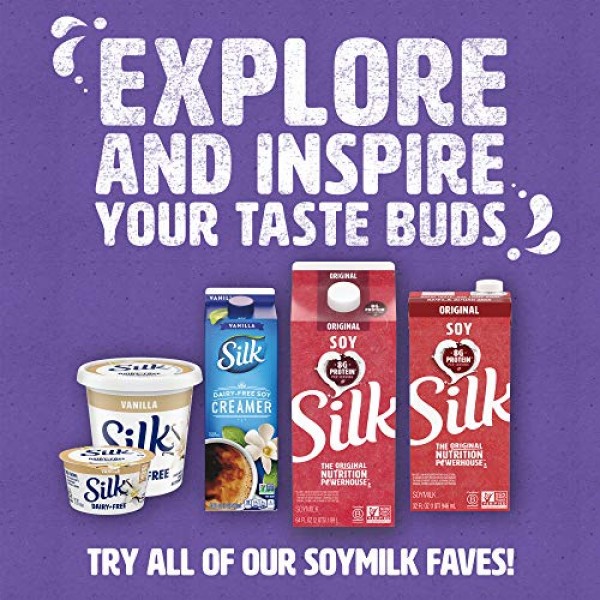 Silk Shelf-Stable Soymilk Singles, Very Vanilla, Dairy-Free, Veg...