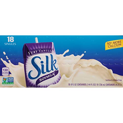 Silk Shelf-Stable Soymilk Singles, Very Vanilla, Dairy-Free, Veg