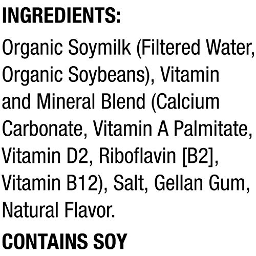 Silk Unsweetened Organic Soymilk, 32-Ounce Aseptic Cartons Pack