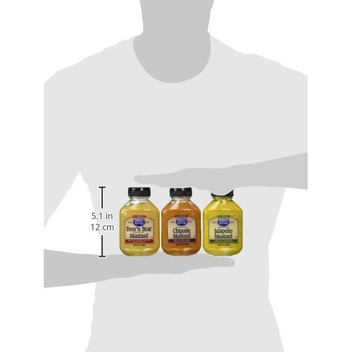 Silver Spring All Natural Mustard 3 Flavor Variety Bundle: 1 S
