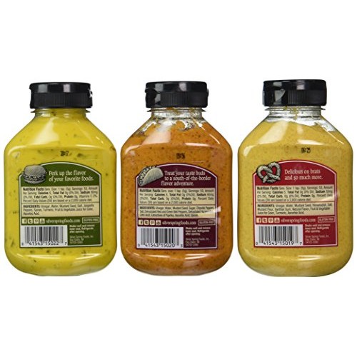Silver Spring All Natural Mustard 3 Flavor Variety Bundle: 1 S