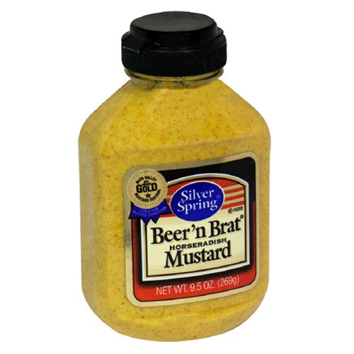Silver Springs Mustard, Beer N Brat, 9.5-Ounce Squeeze Bottles