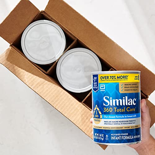 Similac 360 Total Care Infant Formula, Has 5 HMO Prebiotics, Our...