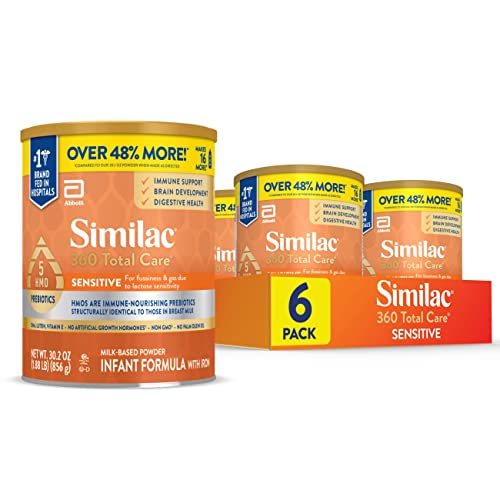 Similac 360 Total Care Sensitive Infant Formula, with 5 HMO Preb...