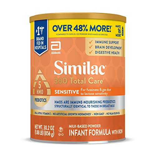 Similac 360 Total Care Sensitive Infant Formula, with 5 HMO Preb...