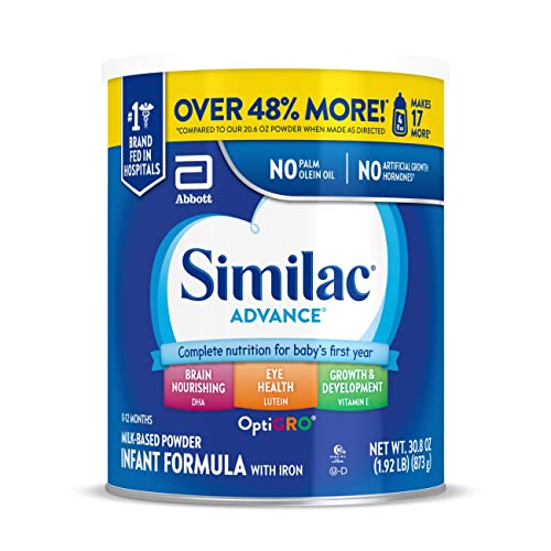 Similac Advance Infant Formula with Iron, Baby Formula Powder, 3...