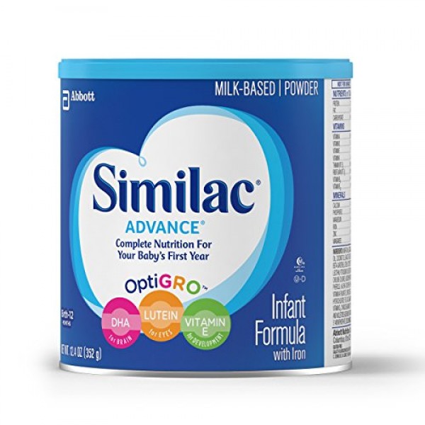 Similac Advance Infant Formula with Iron, Powder, 12.4 oz Pack ...