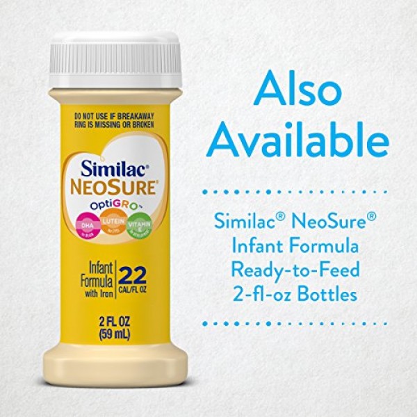 Similac NeoSure Infant Formula with Iron, for Babies Born Premat...