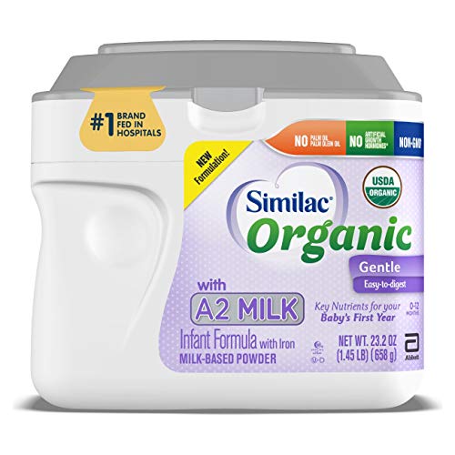 Similac Organic With A2 Milk Infant Formula, Gentle And Easy To