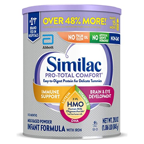 Similac Pro-Total Comfort Infant Formula with Iron, Gentle, Easy...