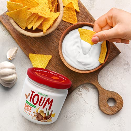 TOUM, Garlic Spread, Dip, Paste and Sauce, 12 Fl oz, Vegan, Glut...