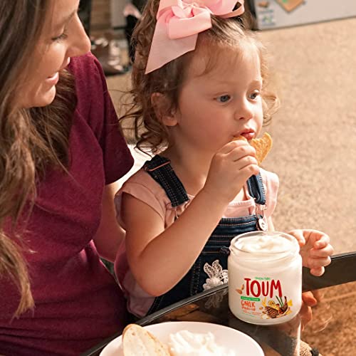TOUM, Garlic Spread, Dip, Paste and Sauce, 12 Fl oz, Vegan, Glut...