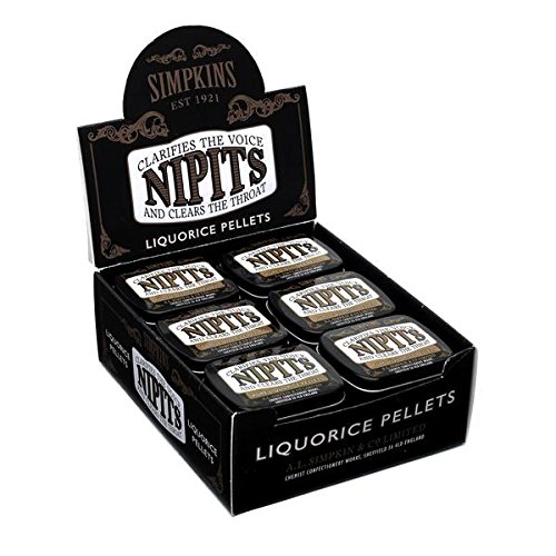 Nipits Liquorice Pellets Original 11 G Pack Of 6