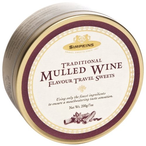Simpkins Mulled Wine Flavor Fruit Drops Tin