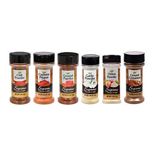 Supreme Spice Starter Set #1 With 6 Essential Spices For Cooking