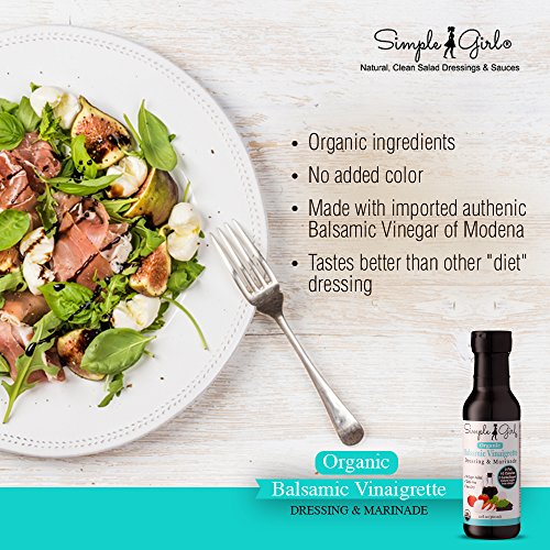 Simple Girl Organic Balsamic Vinaigrette - 12 Oz - Low Sugar Sal