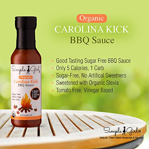Simple Girl Carolina Style Bbq Sauce - 12Oz - Low Calorie - Suga