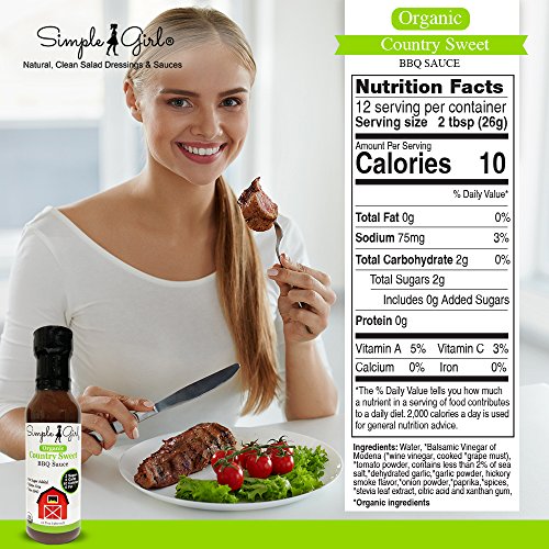 Simple Girl Organic Country Sweet Bbq Sauce - 12Oz - 1 Bottle -